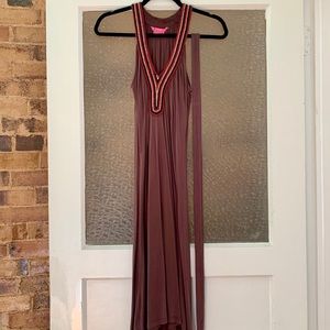 BCBGirls Brown Beaded Cotton Dress